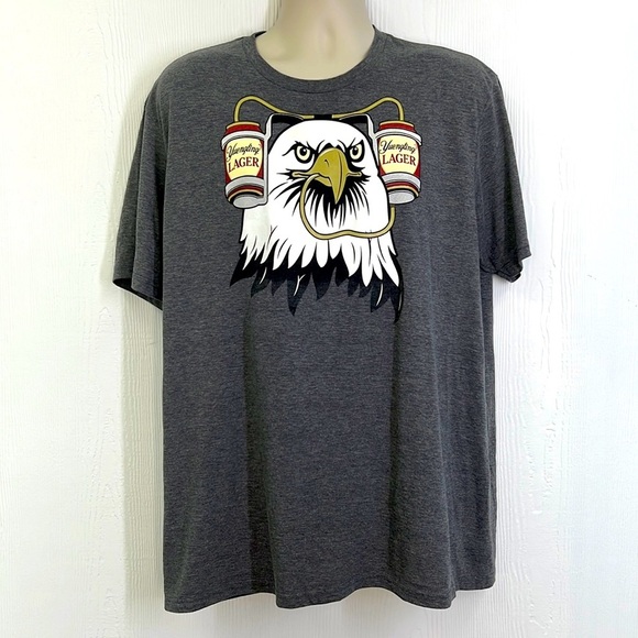 District Shirts District Yuengling Lager Beer Bald Eagle Wearing A